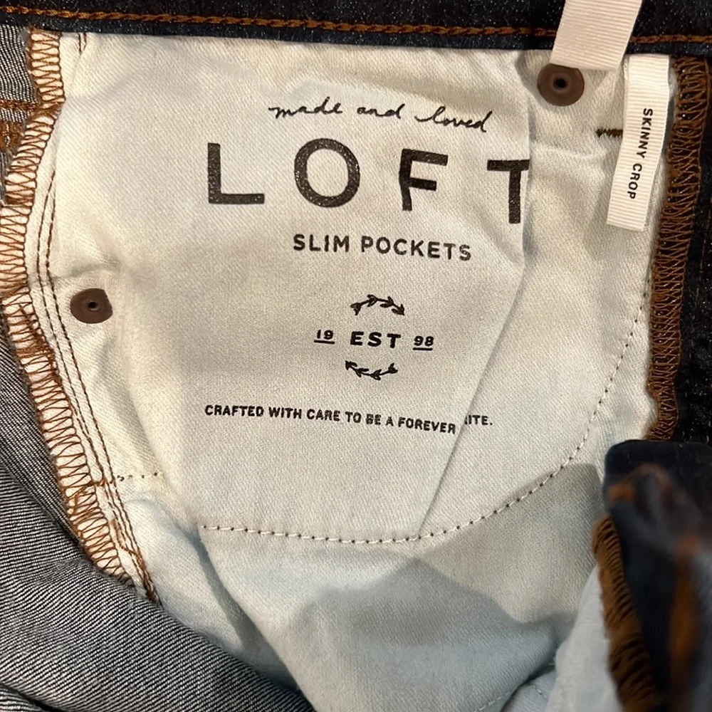NWOT Loft Skinny Crop - Picture 4 of 7